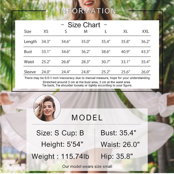 EXLURA Women A line Casual Mini Ruffle Flare Dress - Picture 6 of 6